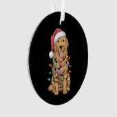 Golden Retriever Dog Lover Mama Vater Ornament (Vorderseite)
