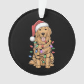 Golden Retriever Dog Lover Mama Vater Ornament (Vorderseite)