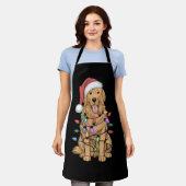 Golden Retriever Dog Lover Mama Vater Schürze (Getragen)