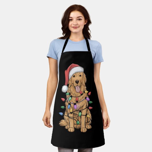 Golden Retriever Dog Lover Mama Vater Schürze (Getragen)