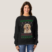 Golden Retriever Dog Lover Ugly Christmas Sweater Sweatshirt (Vorne ganz)