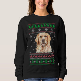 Golden Retriever Dog Lover Ugly Christmas Sweater Sweatshirt