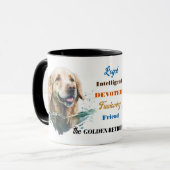 Golden Retriever Dog Loyal Friend Tasse (Vorderseite Links)