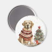 Golden Retriever Dog Magnet (Vorderseite/Rückseite)