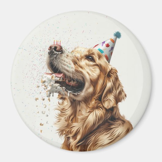 Golden Retriever Dog Magnet (Vorne)