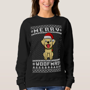 Golden Retriever Dog Merry Woofmas Christmas Sweatshirt