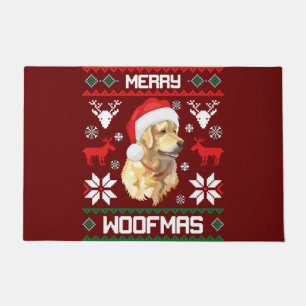 Golden Retriever Dog Merry Woofmas Weihnachtsschwe Fußmatte