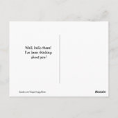 Golden Retriever Dog on a Dock Denken Sie an Sie Postkarte (Rückseite)