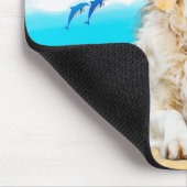 Golden Retriever Dog on Beach Mousepad (Ecke)