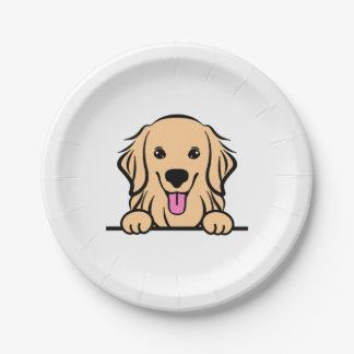 Golden Retriever Dog Pappteller
