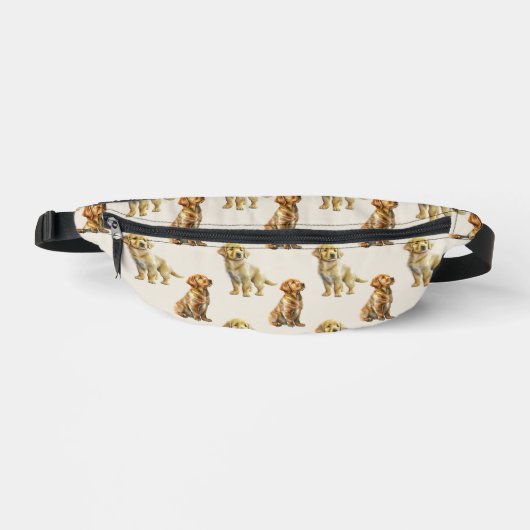 Golden Retriever Dog Pattern Bauchtasche (Vorderseite)