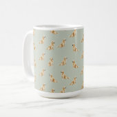 Golden Retriever Dog Pattern Mug Kaffeetasse (Vorderseite Links)