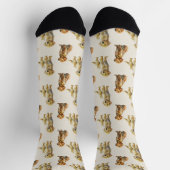 Golden Retriever Dog Pattern Socken (Oben)