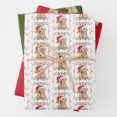 Golden Retriever Dog Pattern Weihnachten Geschenkpapier Set (Beispiel)