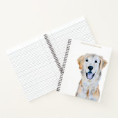 Golden Retriever Dog personalisieren Notizblock (Innenseite)