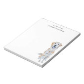Golden Retriever Dog personalisieren Notizblock (Rotiert)