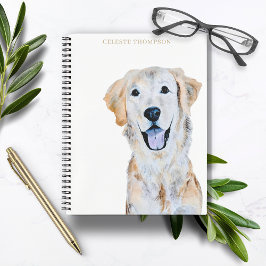 Golden Retriever Dog personalisieren Notizblock