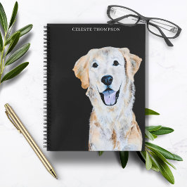Golden Retriever Dog personalisieren Notizblock