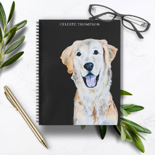 Golden Retriever Dog personalisieren Notizblock