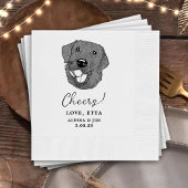 Golden Retriever Dog Personalisiert Cheers Napkins Serviette