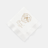 Golden Retriever Dog Personalisiert Cheers Serviette (Ecke)