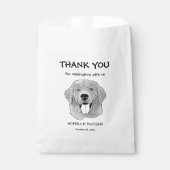 Golden Retriever Dog Personalisiert Danke Geschenktütchen (Vorderseite)