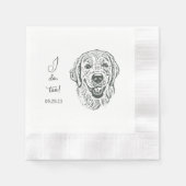 Golden Retriever Dog Personalisiert I Doo Too Serviette (Vorderseite)