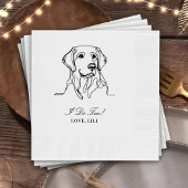 Golden Retriever Dog Personalisiert Ich tue auch Serviette