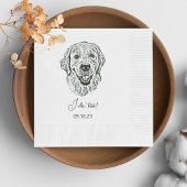 Golden Retriever Dog Personalisiert Ich tue auch Serviette