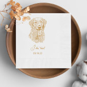 Golden Retriever Dog Personalisiert Ich tue auch Serviette
