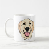 Golden Retriever Dog Personalisiert Kaffeetasse (Links)
