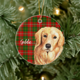 Golden Retriever Dog Personalisiert Keramik Ornament