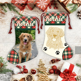 Golden Retriever Dog Personalisiert Kleiner Weihnachtsstrumpf