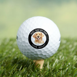 Golden Retriever Dog Personalisiert Zeichnend Golfball