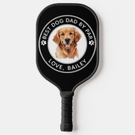 Golden Retriever Dog Personalisiert Zeichnend Pickleball Schläger