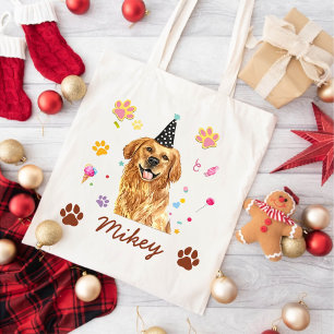 Golden Retriever Dog Personalisiert Zeichnend Tragetasche
