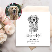 Golden Retriever Dog Personalisierte Drinks auf mi Serviette