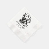Golden Retriever Dog Personalisierte Drinks auf mi Serviette (Ecke)