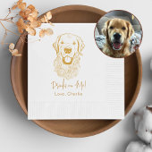 Golden Retriever Dog Personalisiertes Getränk zu m Serviette