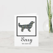 Golden Retriever Dog Pet Sympathie Card Karte (Vorderseite)