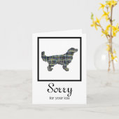 Golden Retriever Dog Pet Sympathie Card Karte (Gelbe Blume)