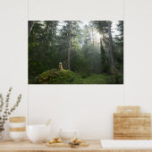 Golden Retriever Dog | Pinienwald Poster (Küche)