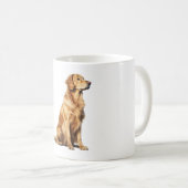 Golden Retriever Dog Portrait - Majestic Pet Illus Kaffeetasse (VorderseiteRechts)