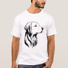 Golden Retriever Dog Portrait Men's T-Shirt