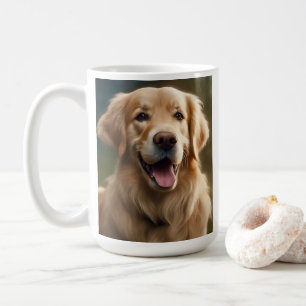 Golden Retriever Dog Portrait Pose Kaffeetasse
