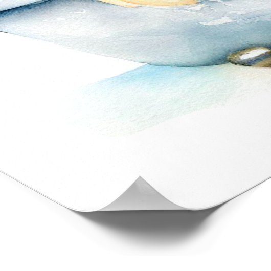 Golden Retriever Dog Poster (Ecke)