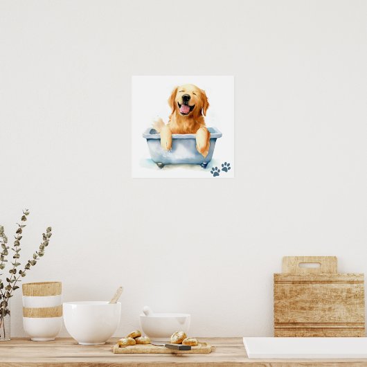 Golden Retriever Dog Poster (Küche)