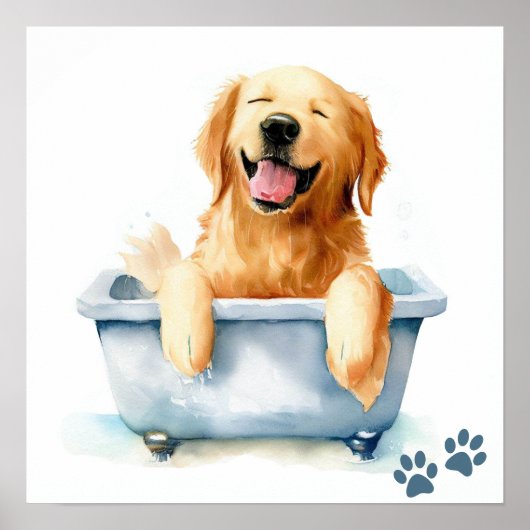 Golden Retriever Dog Poster (Vorne)
