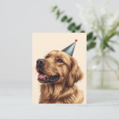Golden Retriever Dog Postkarte (Stehend Vorderseite)