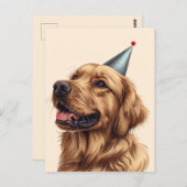 Golden Retriever Dog Postkarte (Vorne/Hinten)